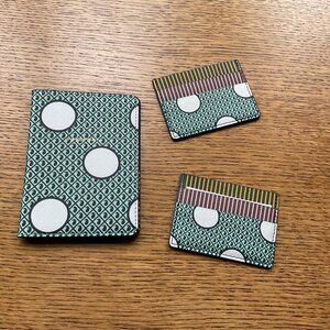 ANTHROPOLOGIE Patterned Passport & Wallet Set